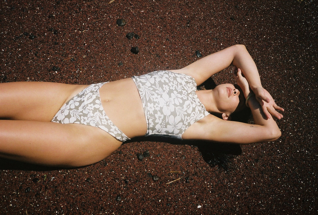 Acacia Swimwear Mateo High Cut Bikini Bottom Huahine Floral