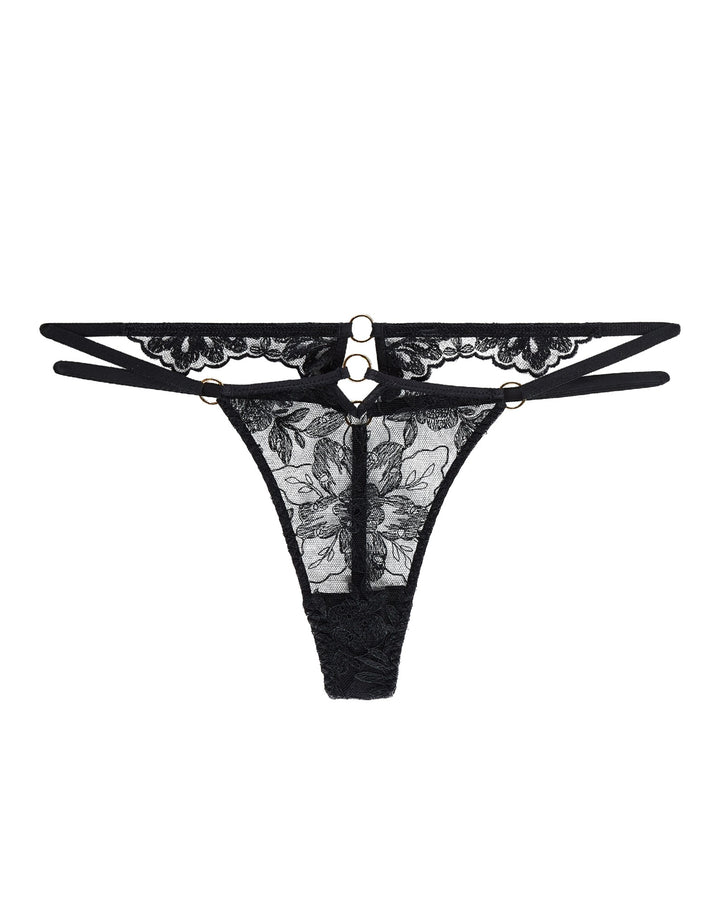 Aubade After Midnight Thong Black French Designer Lingerie