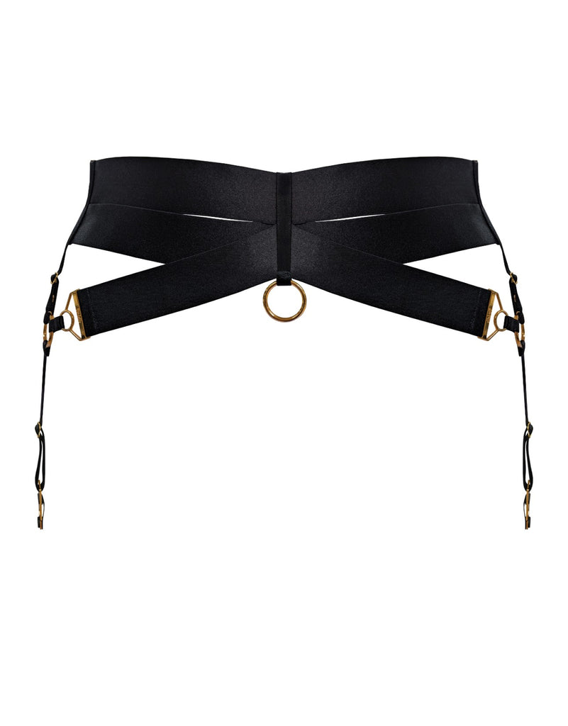 Ensemble Lingerie Bordelle Selene Noir Or étoiles - Soutien-gorge Et String Taille M Neuf