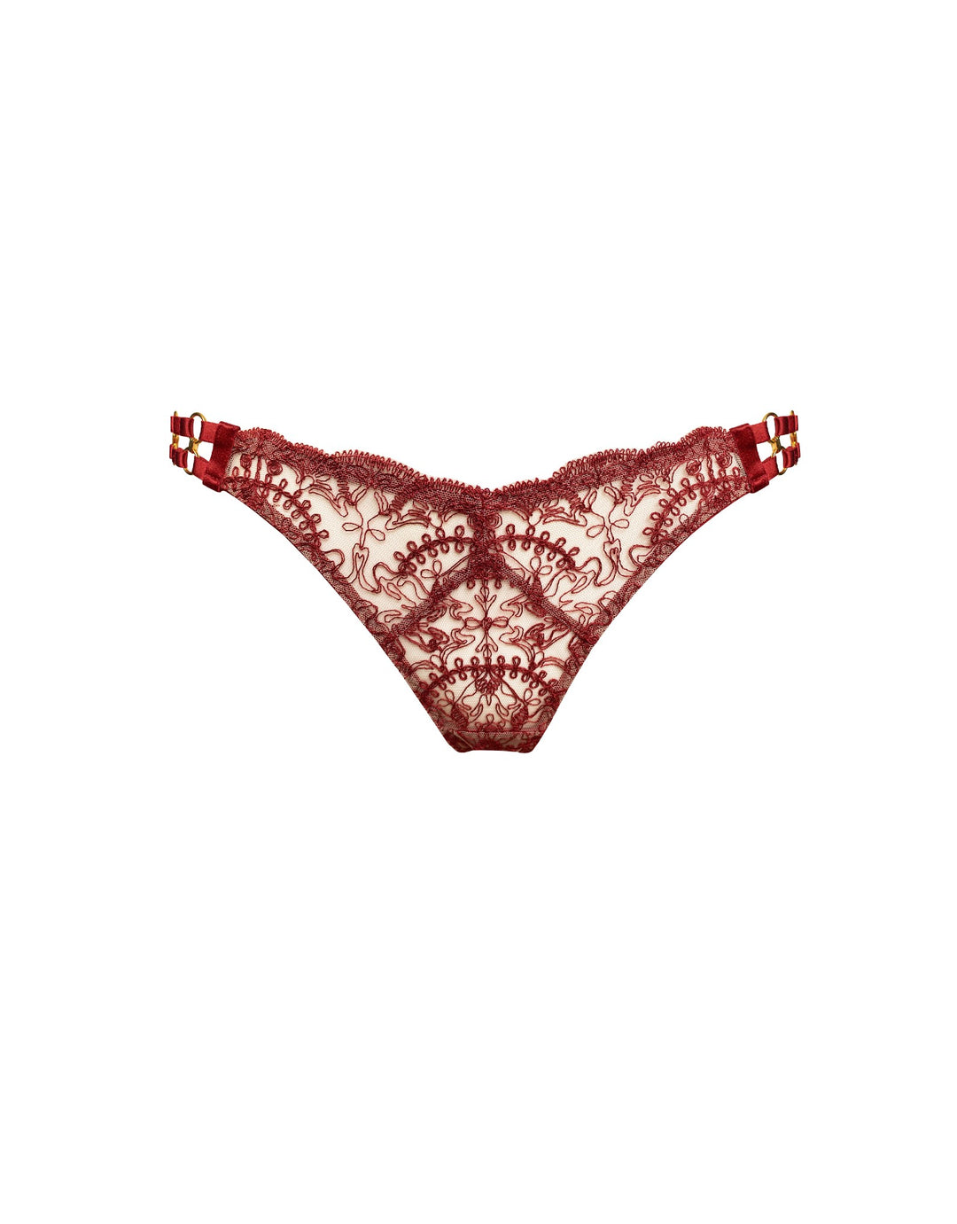 Bordelle Cymatic Open Back Brief Burnt Red