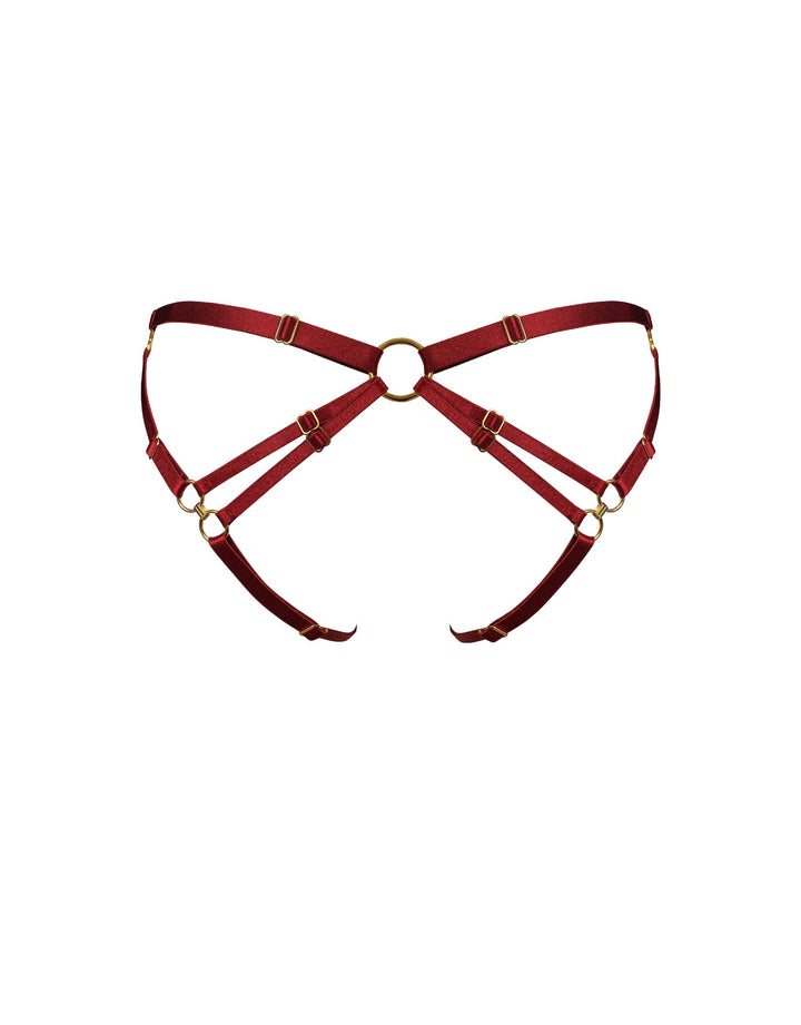 Bordelle Cymatic Open Back Brief Burnt Red