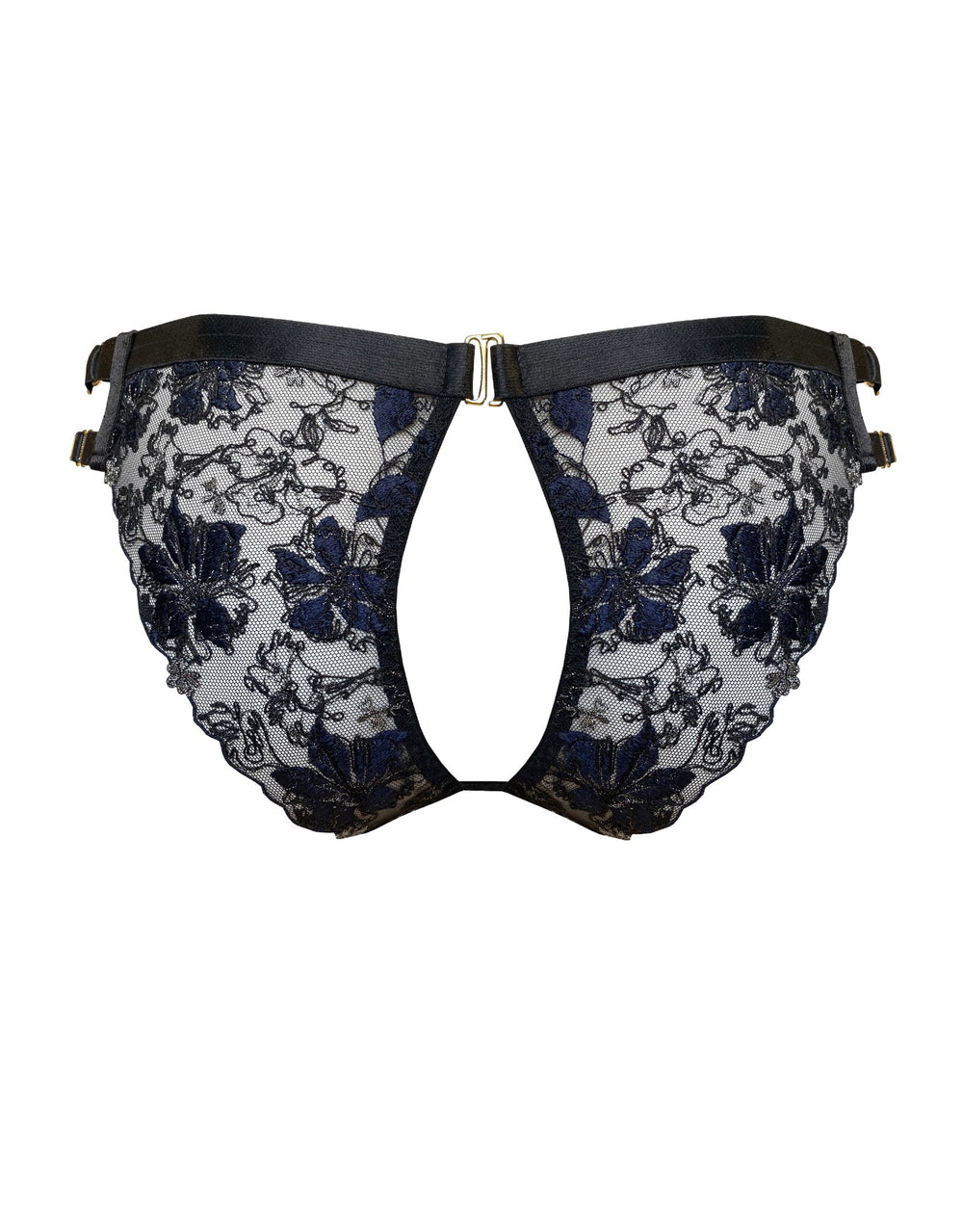 Bordelle Vita Peep Brief Black