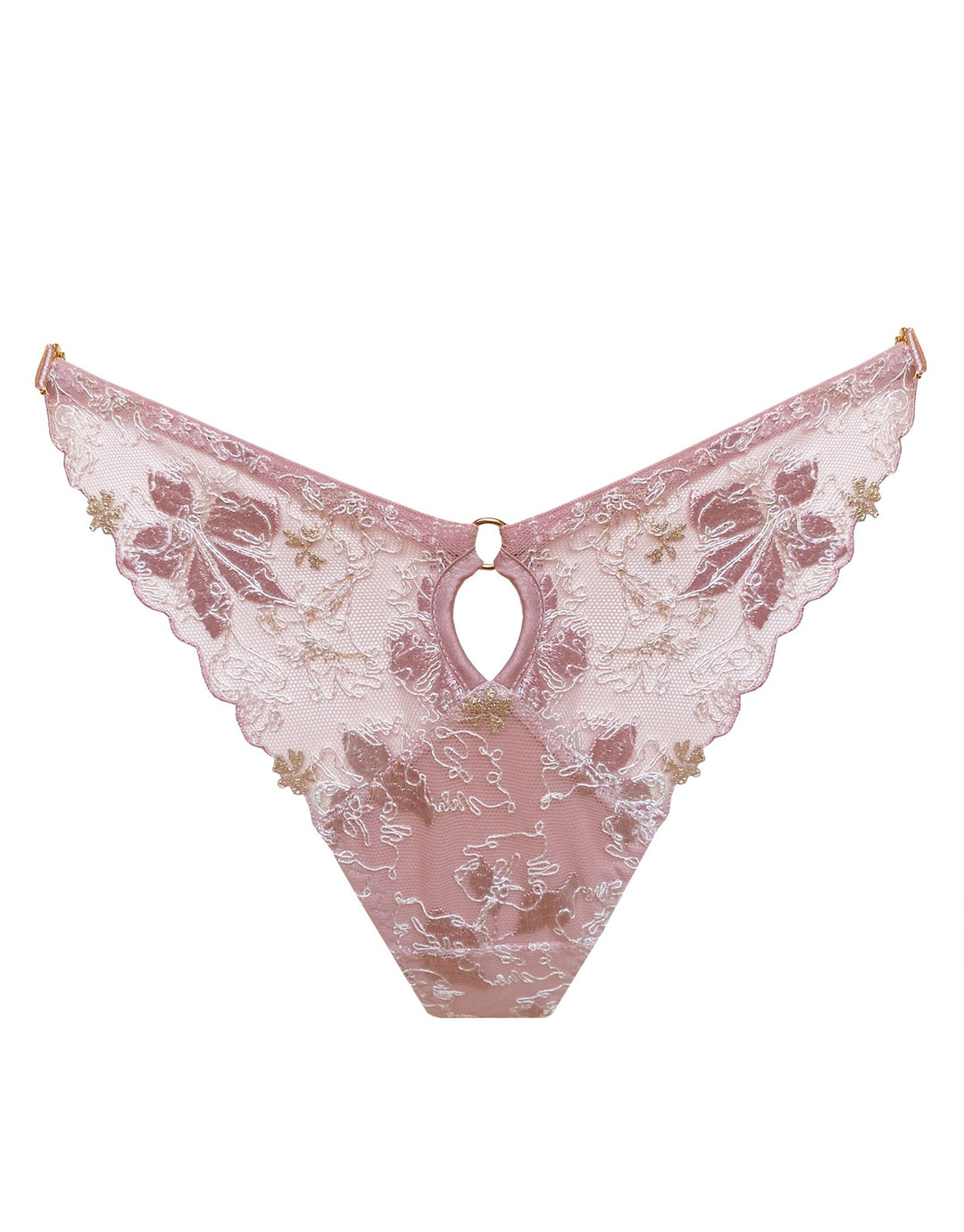 Pink tulle panties - eco-responsible lingerie made in Paris