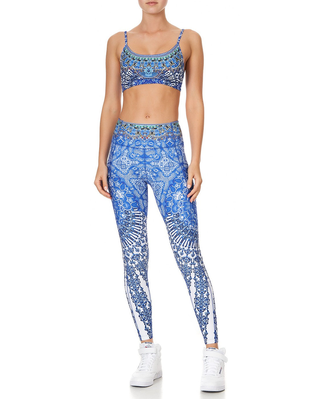 Camilla Active Legging with SIde Pocket, Blue Nierika