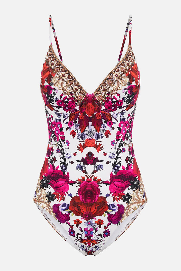 Camilla Soft Cup Underwire One Piece Swimsuit, Reign Of Roses 