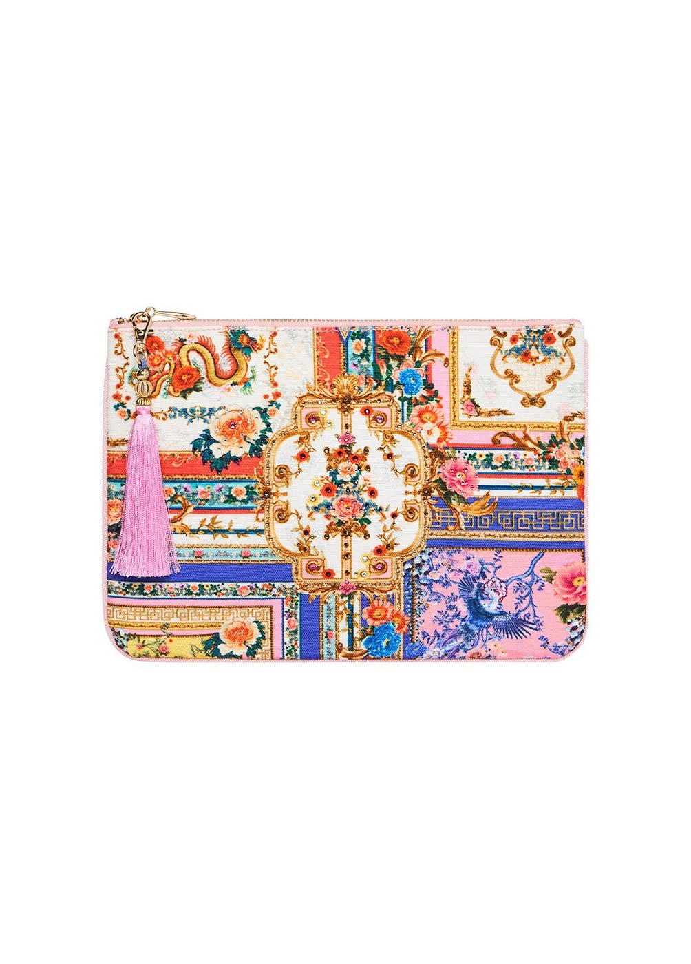 Camilla Party in the Palace Small Canvas Clutch