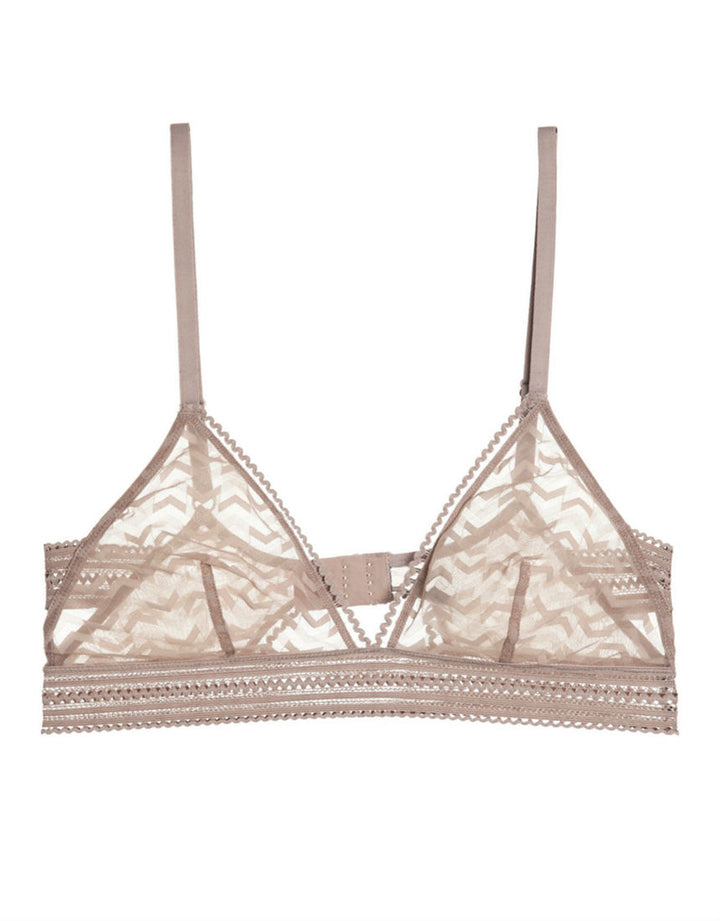 Else Lingerie Boomerang Soft Triangle Cup Bra in Taupe