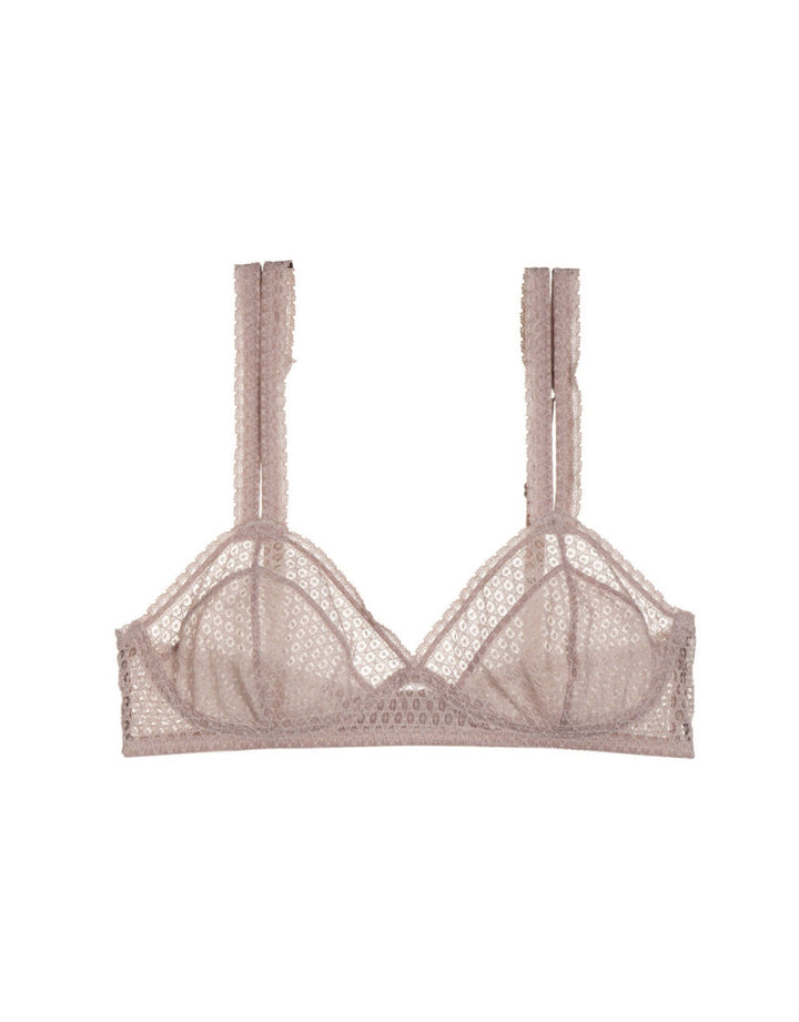 Else Pointelle Soft Triangle Bra in Chalk Pink