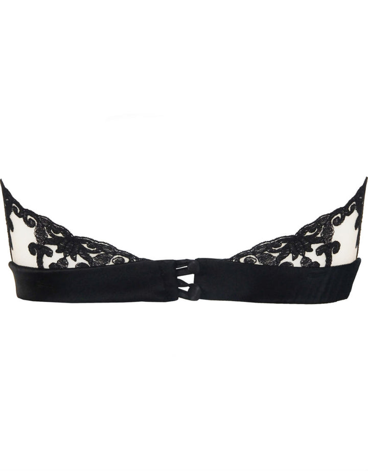 Fleur of England Onyx Boudoir Strapless Bralette