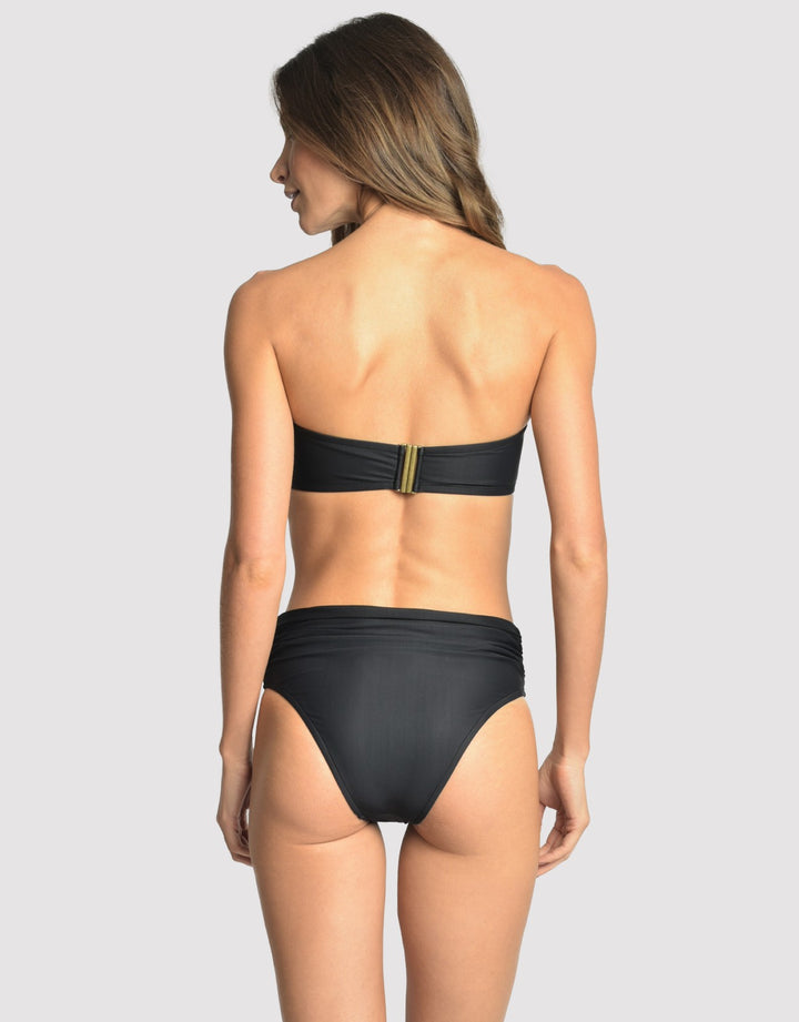 Lenny Niemeyer Black Bandeau Bikini Top with removable padding