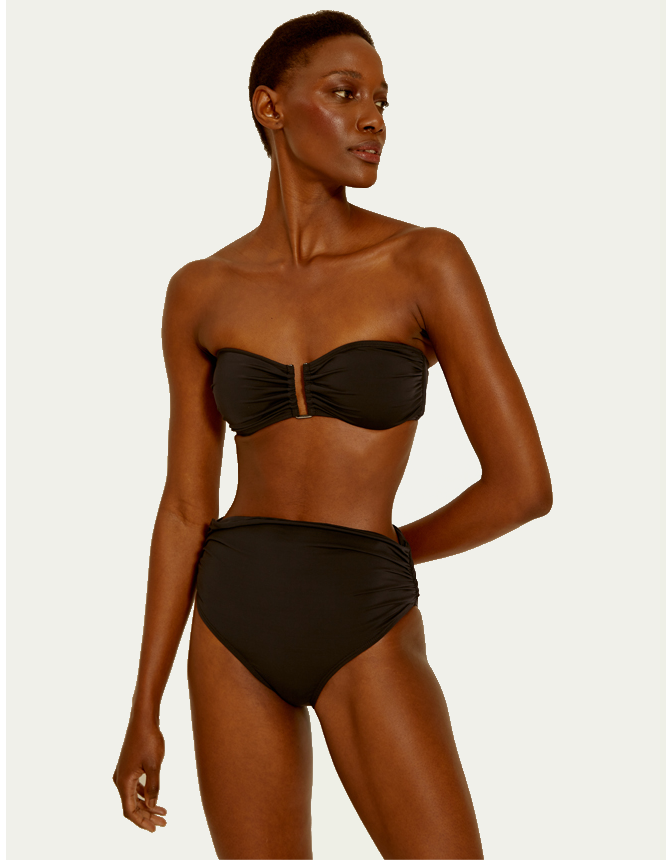 Lenny Niemeyer High Waist Bikini Bottom Black