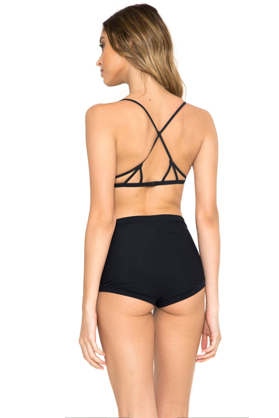 Lenny Niemeyer swimwear Black triangle bikini top