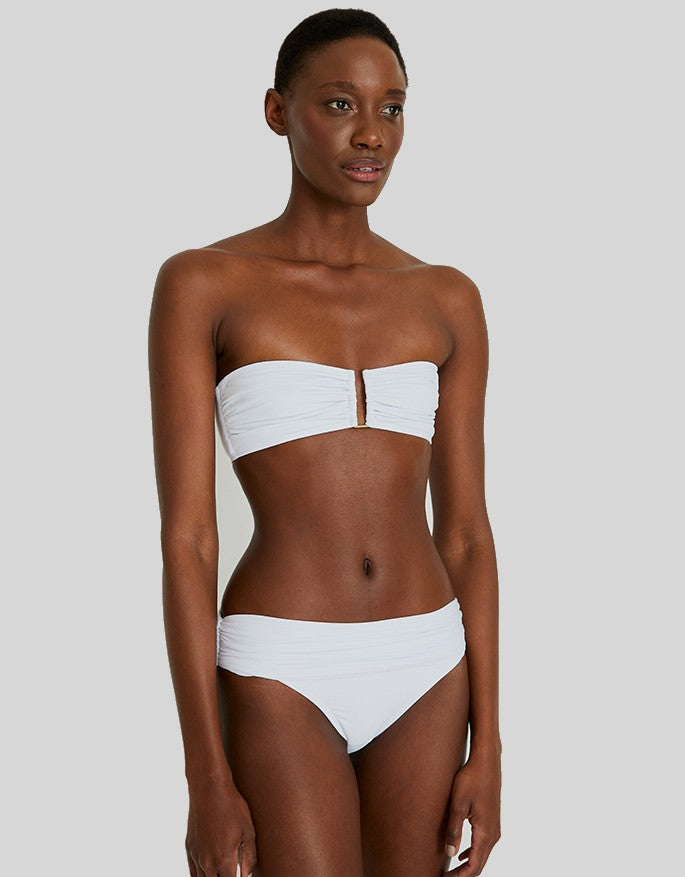 Lenny Niemeyer Drop Bandeau Bikini Top in White Style SO220