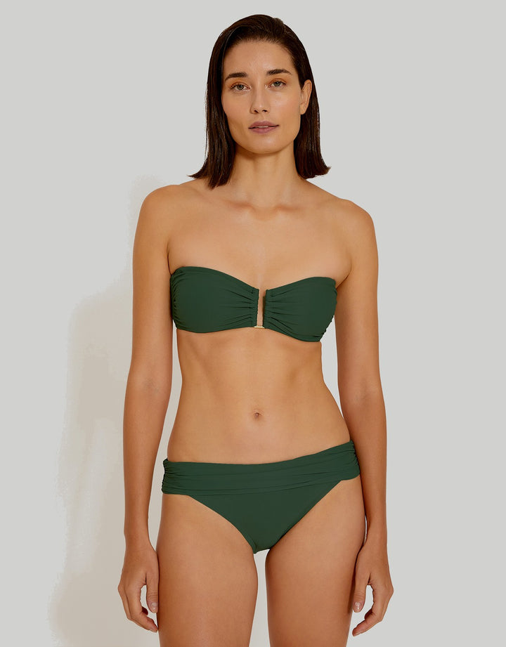 Lenny Niemeyer Drop Bandeau Bikini Top Brunswick Green