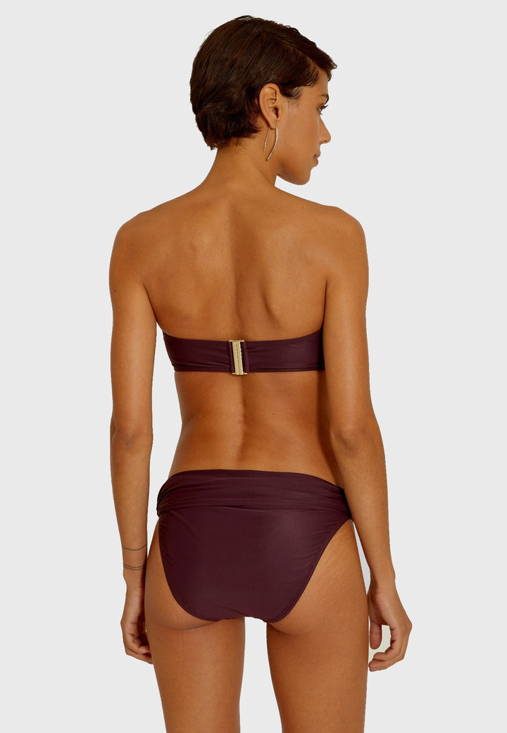 Lenny Niemeyer High Waist Bikini Bottom Blueberry Designer Swimwear
