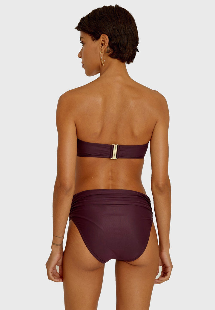 Lenny Niemeyer High Waist Bikini Bottom Blueberry Designer Swimwear