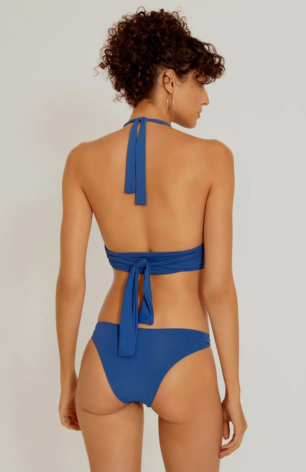 Lenny Niemeyer Ring Halter Bikini Top Cobalt Blue Designer Swimwear