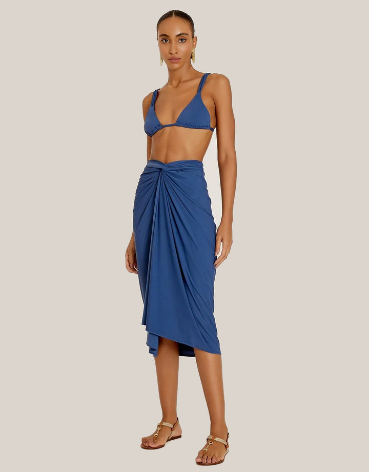 Lenny Niemeyer Sarong Jeri Blue Swimwear cover up