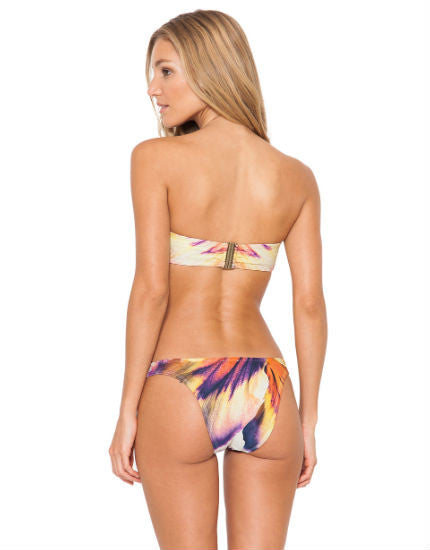 Runway Purple Hibiscus Bandeau Bikini Top