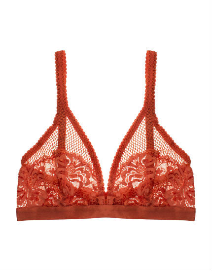 Lonely Lingerie red lace bralette