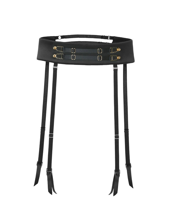 Murmur Secure Belt in Black, Removable Suspenders