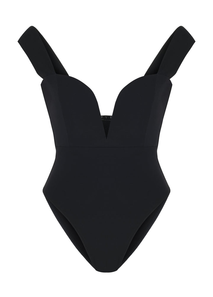 Oye Swimwear Venus One Piece Swimsuit in Black