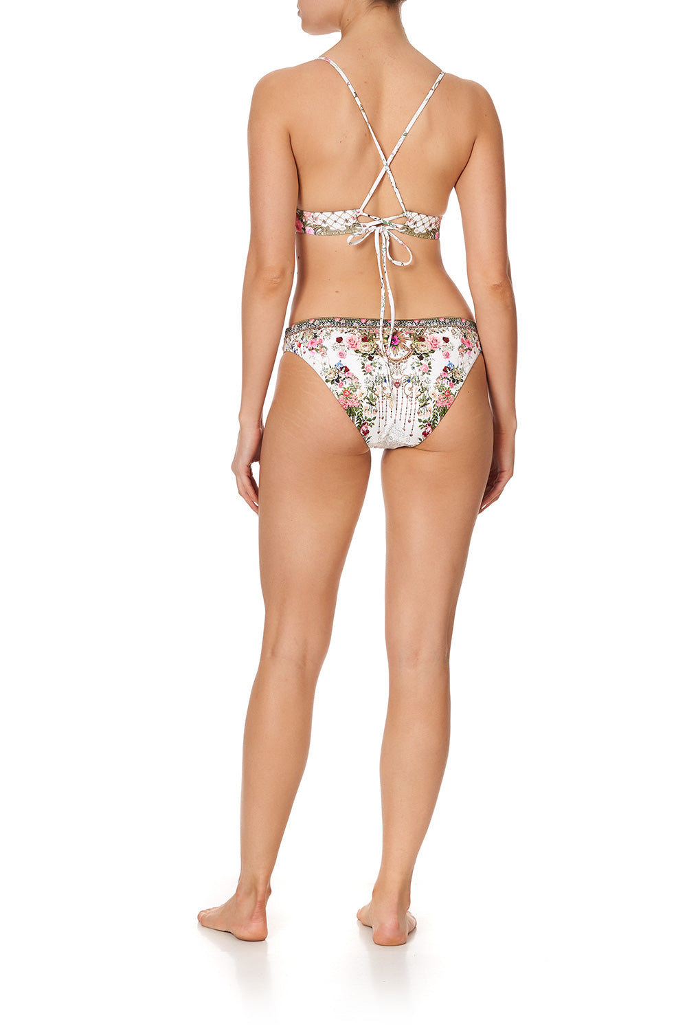 Camilla Swimwear Star Crossed Lovers Lace Back Tri Bra Bikini Top, C-D Cup