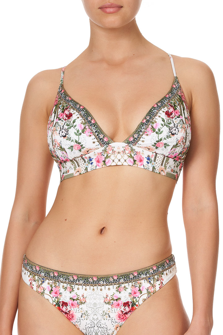 Camilla Swimwear Star Crossed Lovers Lace Back Tri Bra Bikini Top, C-D Cup