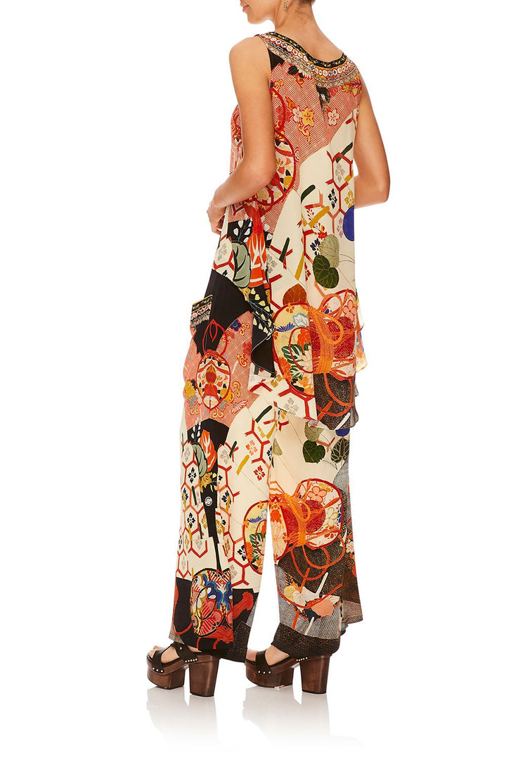 Kissing The Sun Long Back Scoop Neck Top