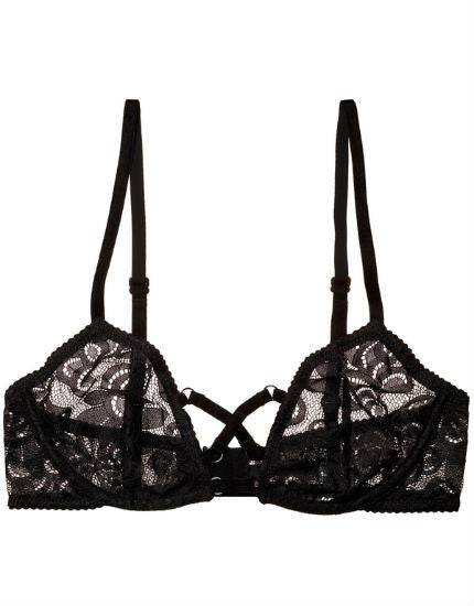 Lonely Lingerie Betty Underwire Bra in Black Lace