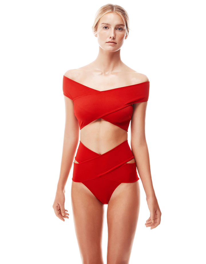 Oye Swimwear Lucette Bikini in Red