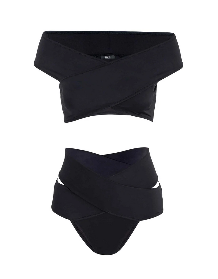 Oye Swimwear Lucette Bikini in Black